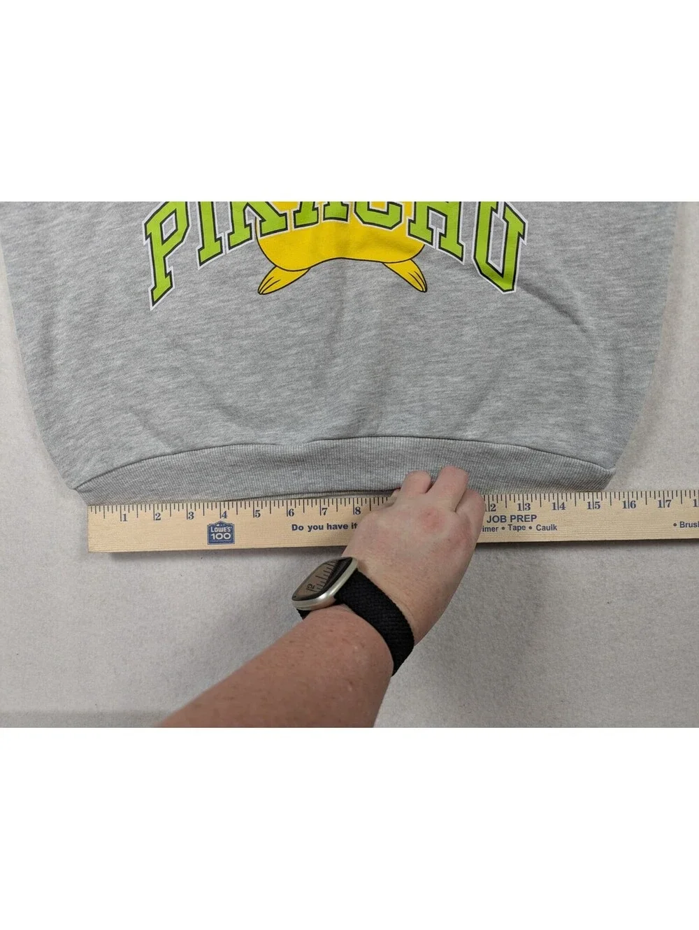 Pokemon - Pikachu - Kids - Sleveless Sweat Hoodie Sweatshirt Gray - Size: L
